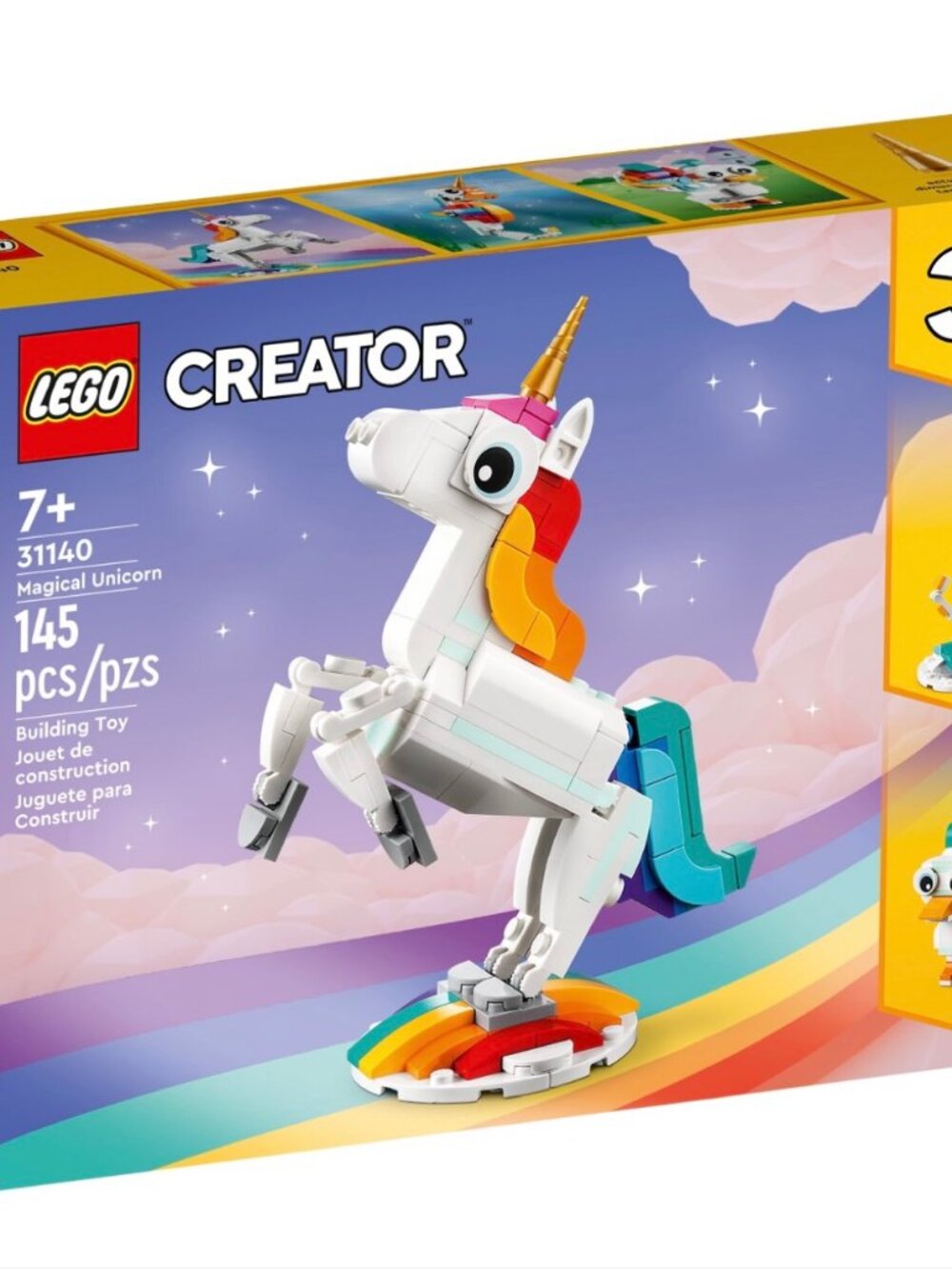 LEGO Creator 3-in-1 Magical Unicorn 31140 | New & Sealed